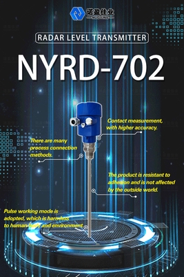 قیمت خوب 1.8GHz NYRD-702 فروش مستقیم کارخانه دقت بالا موج هدایت شده رادار سطح متر فرستنده با 4-20mA خروجی آنلاین