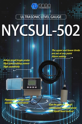 Good price بدون تماس 4-20mA سنج سطح فوق صوتی NYCSUL-502 1mm Split Ultrasonic Open Channel Flow Meter صفحه نمایش LCD آنلاین