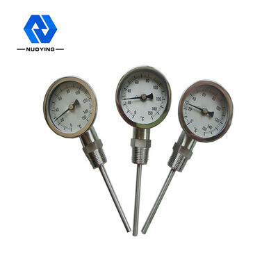 قیمت خوب سنج دمای دو فلزی 60 میلی متری 1.5 دقت SS304 0-150 درجه آنلاین