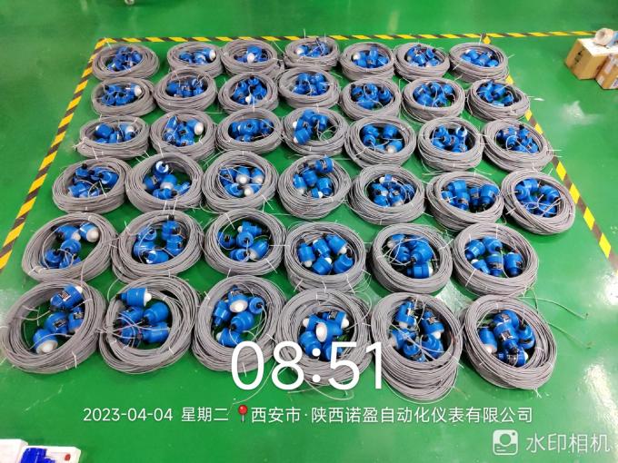 بلوتوث NYRD-901 صنعتی 80GHz رادار سطح فرستنده 4-20mA خروجی برای رشته آلومینیوم مایع نصب 1